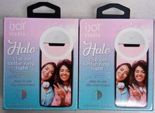 2 ijoy Phone Ring Light USB Rechargeable Clip-On Selfie Light Portable