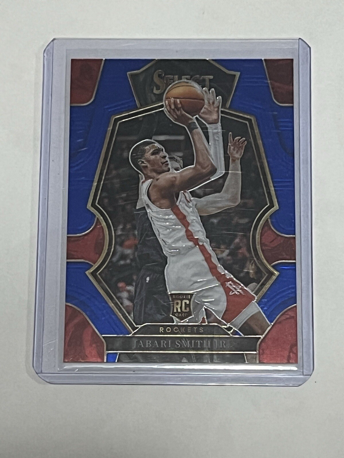 2022-23 Panini Select Jabari Smith Jr Premier Level Retail Blue Rookie RC #184