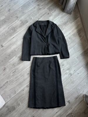 Annette Gortz women's gray wool skirt suit Size: 38-40