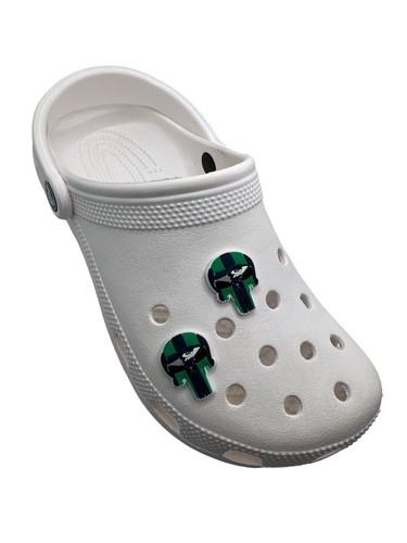 Cionondoli scarpe da calcio Punisher Seahawks accessori si adattano a portachiavi e braccialetto - Foto 2 di 2