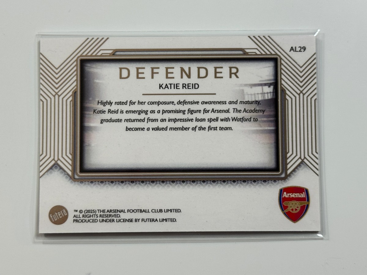2025-26 Futera Platinum Arsenal Landscape #29 Katie Reid Rookie | eBay