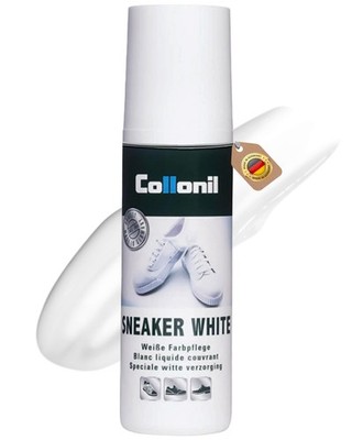 Collonil Sneaker White   3.38 oz Liquid Cream with us men's 7 (hat 7), Weiß