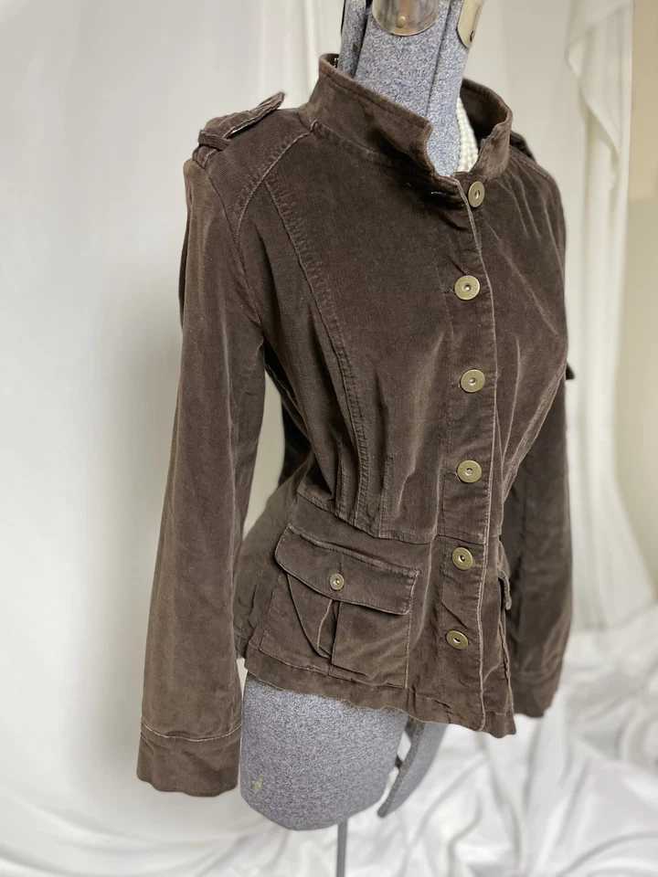 Chaqueta Calvin Klein Talla M Pana CK Estilo Militar Bolsillos Fácil Cuidado Algodón Foto 4 de 4