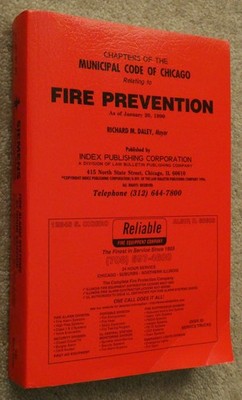 Fire Prevention Chapters of Municipal Code Chicago Book 1999 Richard M Daley