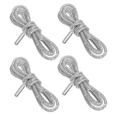 4 Pcs Rhinestone Shoe Strings Drawstring Cords Laces for Sneakers