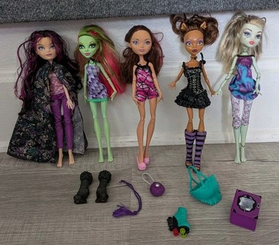 Monster High Ever After High Dolls 2008-2013 Lot Of 5 READ Frankie Stein