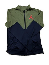 Jordan Boys XL Green/Navy Track Jacket Full Zip Jumpman Logo
