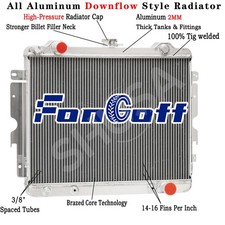3 Row Radiator Fit 1974-76 Dodge Dartplymouth Valiant 76-79 Chrysler Valiant