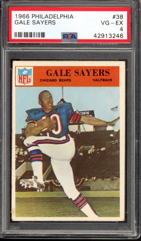 1966 Philadelphia #38 Gale Sayers Rookie PSA 4 Vintage HOF RC Football Card