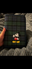 Disney Mickey Mouse Zip Planner Organizer Binder Case Blackwatch Plaid Cover — photo 1