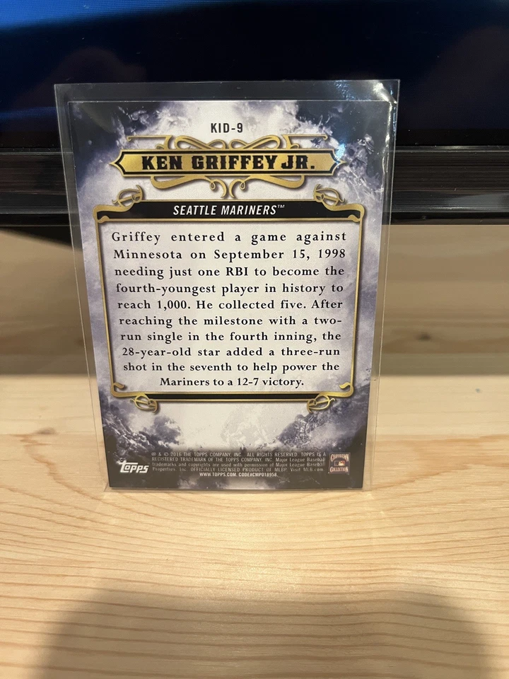 2016 Topps Tribute To The Kid Ken Griffey Jr - Image 2 of 2