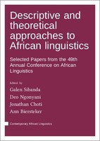 Descriptive And Theoretical Approaches To African Linguistics Galen Sibanda