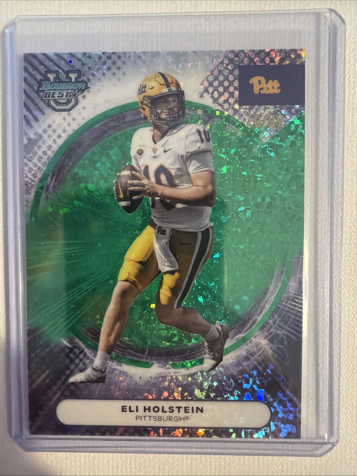 2025 Bowman University Best #83 Eli Holstein Green Mini-Diamond #/99