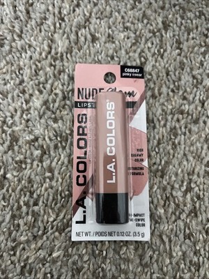 L.A. Colors-C68847 Pinky Swear Nude Glow Lipstick-Rich Creamy Color:0.12oz/3.5g