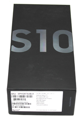 *Open Box* Samsung Galaxy S10 128 GB Black Sprint T-Mobile SM-G973U SPHG973UBLK