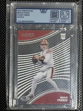 Panini Chronicles Brock Purdy #CVR-8 Clear Vision Rookie Insert
