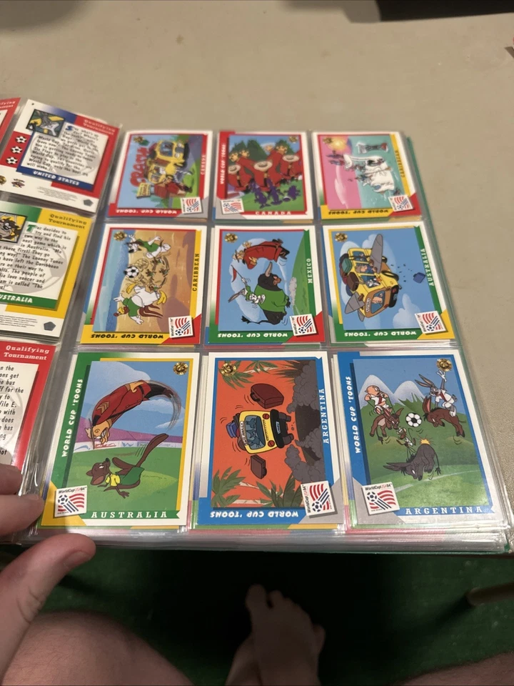 Футбольные карточки чемпионата мира США 1994 Toons как новые полный комплект - Изображение 2 из 4