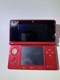 Nintendo 3DS Flame Red Charger and stylus , Tested / Working