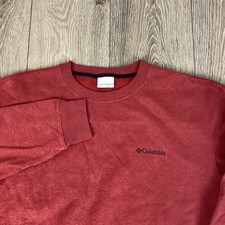 Columbia Sweater Maroon Red Crew Neck Pullover Men  s XL Outdoor Sweatshirt