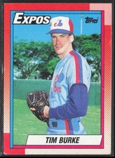 1990 Topps Tim Burke Montreal Expos #195