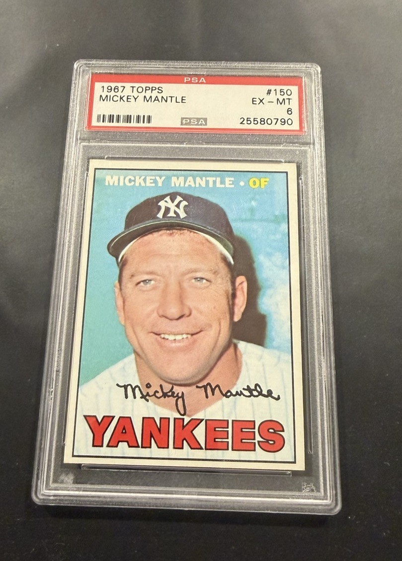 1967 Topps Mickey Mantle #150 PSA 6 EX-MT SHARP