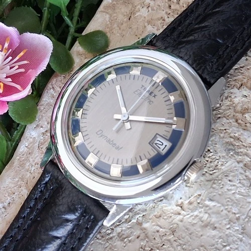 Serviced 1976 Timex Dynabeat Electric Men's Vintage Watch New Crystal & Battery