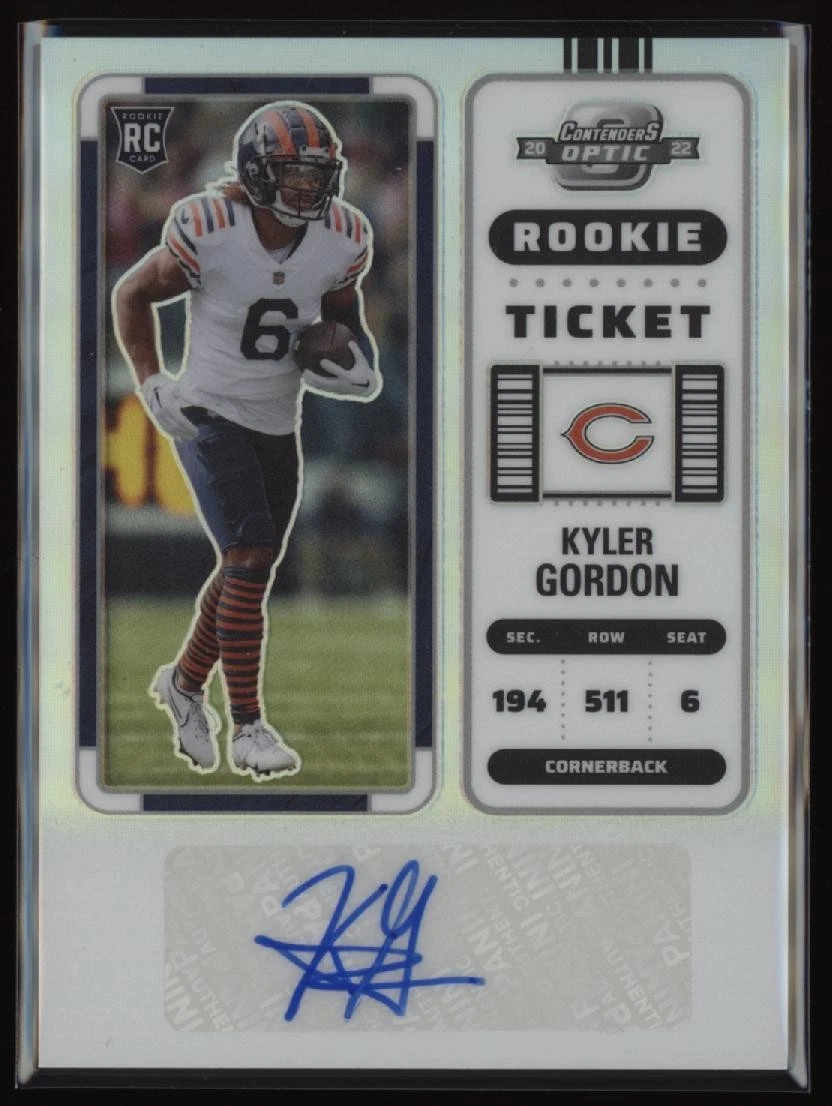 Panini Contenders Optic Kyler Gordon #183 Trading Card 2022 for