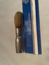 Shaving Brush badger Silver Handle Engraved W/Hallmark