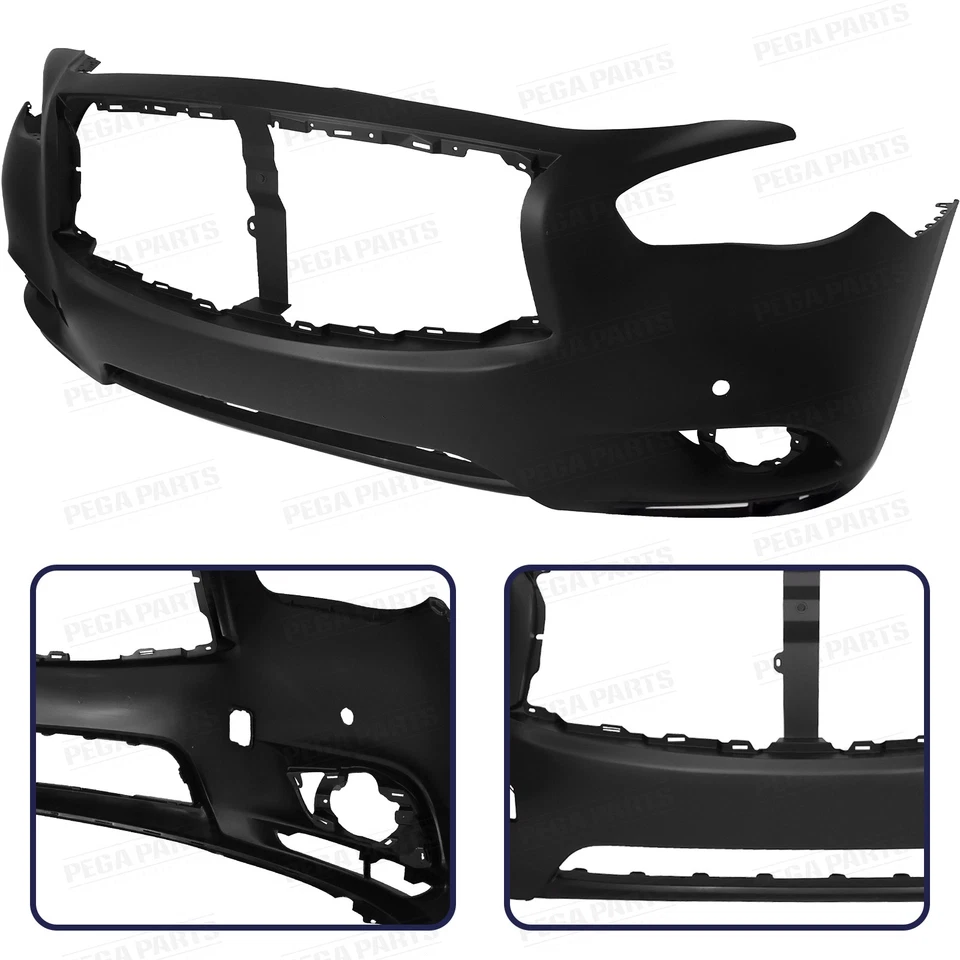For 2014-2015 Infiniti QX60 2013 JX35 Primed Front Bumper Cover Grille Fog Light — 第 2/4 张图片