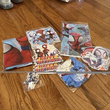 NEw Spider-man Superhero Birthday Party Decorations: Banner, Balloons, etc.