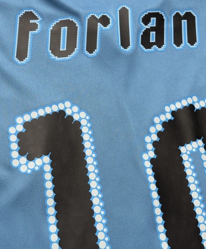 2008/09 Uruguay Home Jersey #10 Diego Forlan XL Puma Soccer Legend Blue Kit - 第 17/23 張圖片