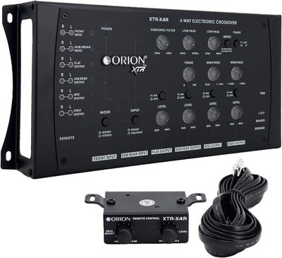 Orion XTR-X4R 4-Way Electronic Crossover Network   2-Channel Input, 4Channel Out