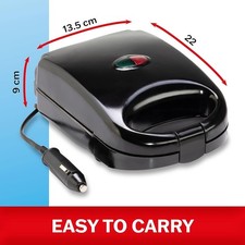 24V Portable Sandwich Maker All Ride Travel Toastie Press Non Stick Lorry Truck