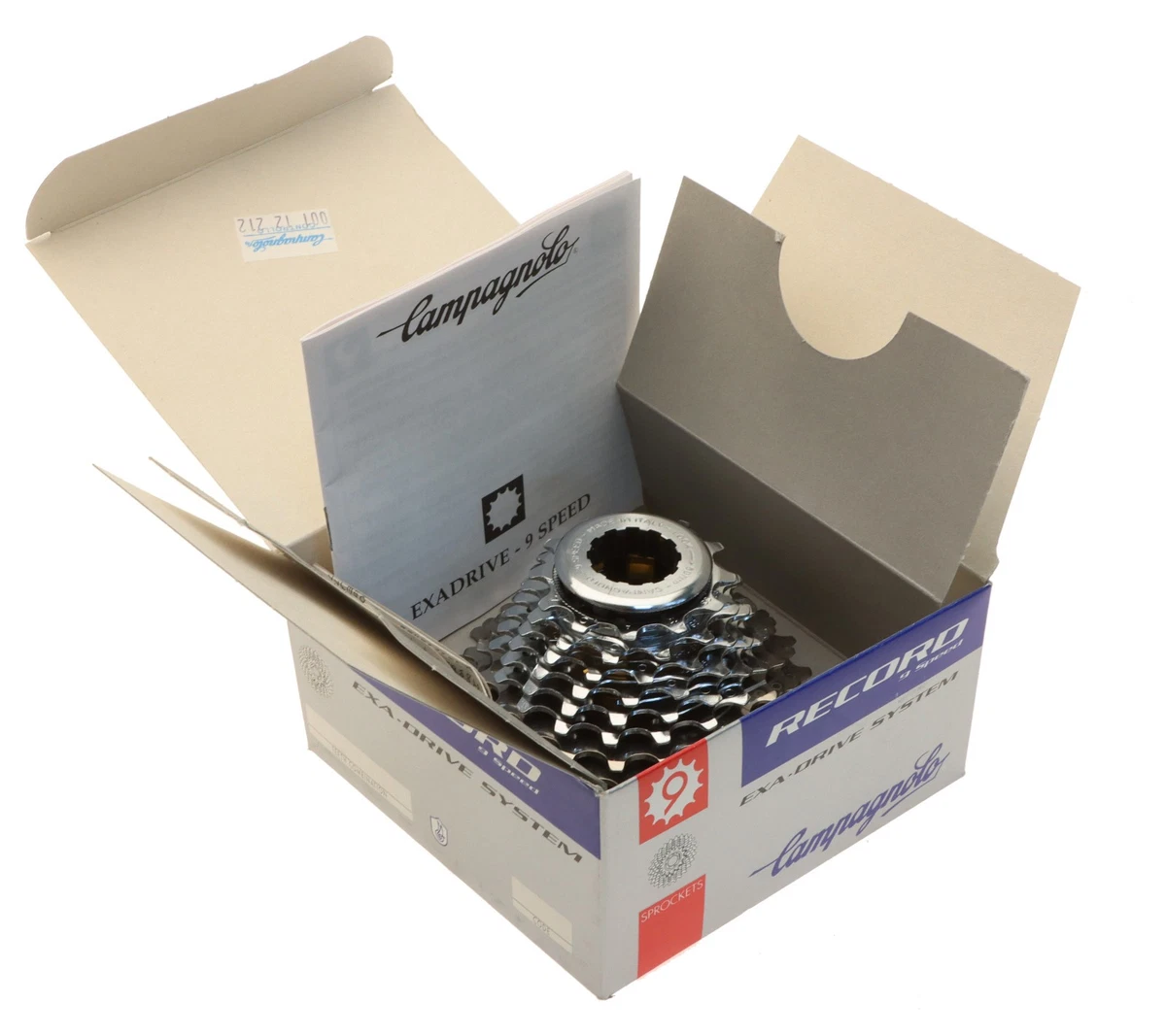 Cassette CAMPAGNOLO Record Exa Drive 8V 12-21 acier - Faible Kilométrage - Équipements vélos