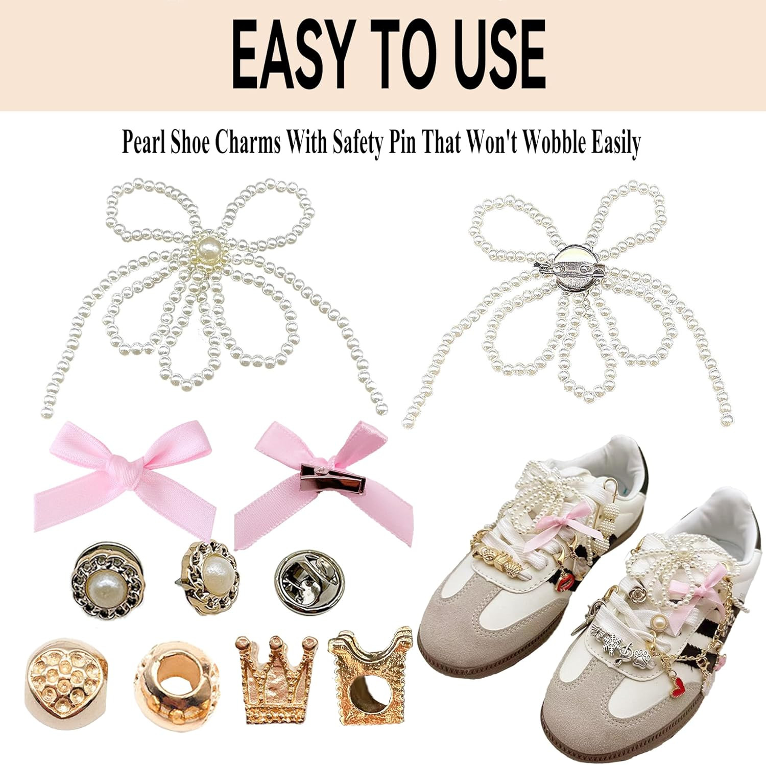 Shoe Charms for Sneakers 39 Pcs, Shoelace Junk Socks Charms DIY Brooches and Pin