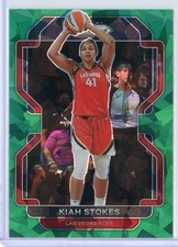 2022 Panini Prizm WNBA Green Ice Parallel 108 Kiah Stokes Las Vegas Aces