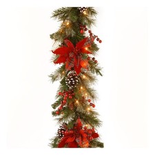 National Tree Company 9 ft Pre-Lit Decorative Collection Artificial Christmas...