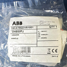 ABB Rotary Handle, ON/OFF Markings, Black/Red, 1SCA105231R1001 set of 2