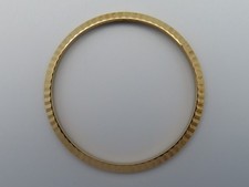 Bisel estriado vintage Rolex Datejust 36 mm oro amarillo 18k - pieza genuina