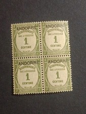 Timbre Andorre  Yt 9 Taxe **  Ref 11945