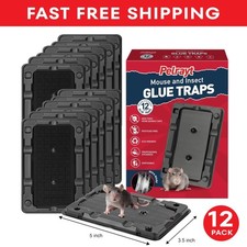 12 Pack Sticky Mouse  Insect Traps Heavy-Duty Sticky Non-Toxic Glue for Mice