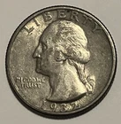 1932 Washington Quarter ~ Almost Uncirculated AU~ 90% Silver