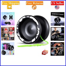 V3 Yoyo for Kids  Adults, Black Metal Responsive  Unresponsive, 12 Strings