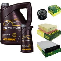 Inspektionspaket 6L Mannol Extreme 5W-40 FüR Renault Megane II Kombi 1.6 16V