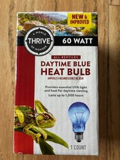 Thrive Reptile Daytime Blue Heat Bulb 60 Watt *Brand New*