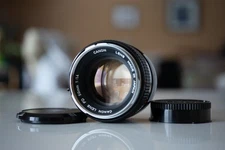 Excellent! - Canon FD f1.4 50 mm breach lock Chrome Nose Lens "O" - US Seller