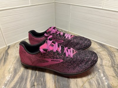 Brooks Mach 19 Womens 8 Track & Field Running Shoe Spikeless Pink Lightweight