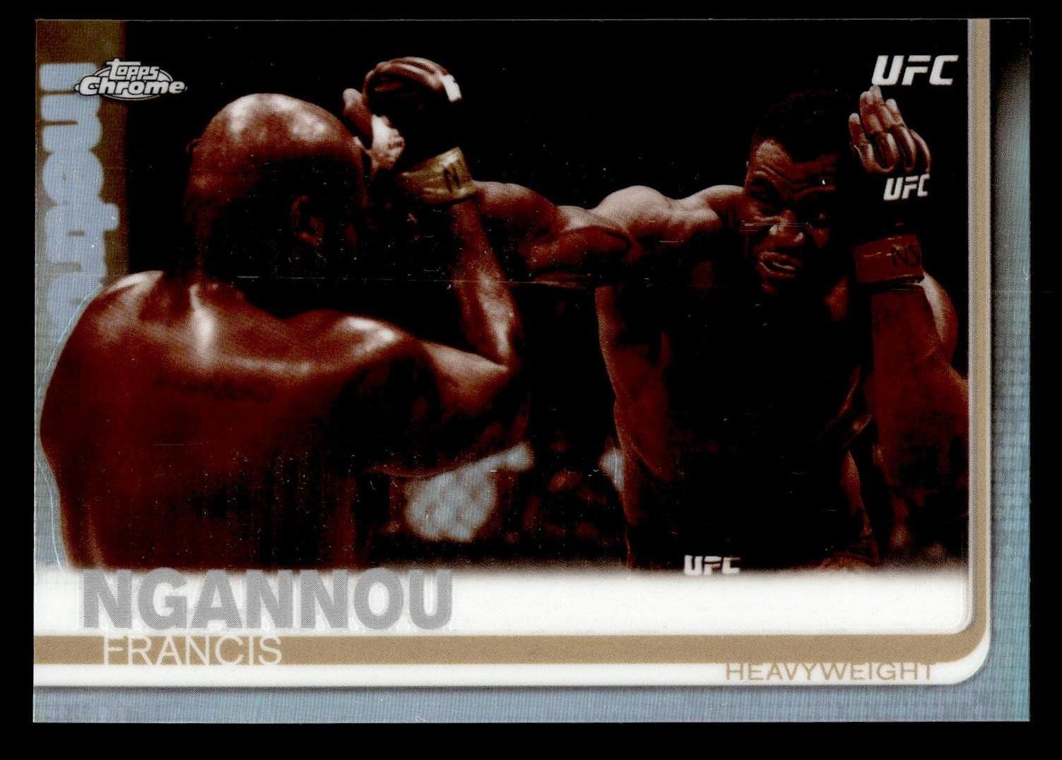 2019 Topps Chrome UFC #55 Francis Ngannou Sepia