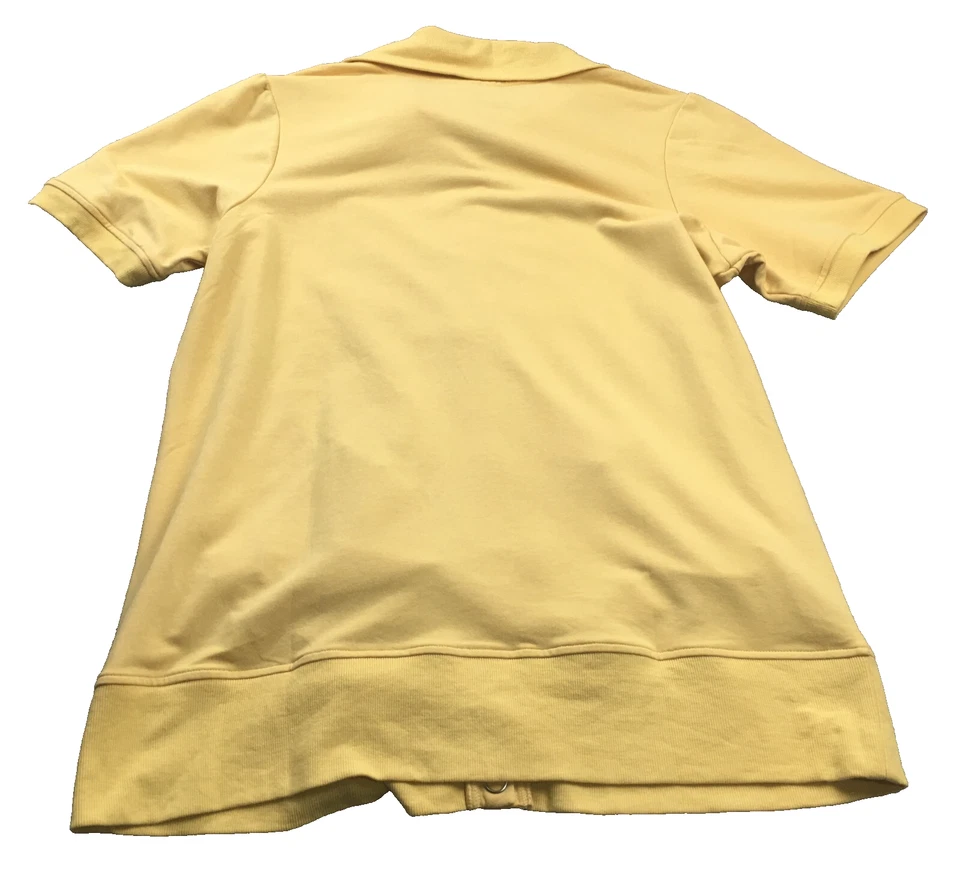 Top Motto Your Style Mantra para mujer talla L amarillo broches de presión manga corta elástico nuevo con etiquetas Foto 3 de 4