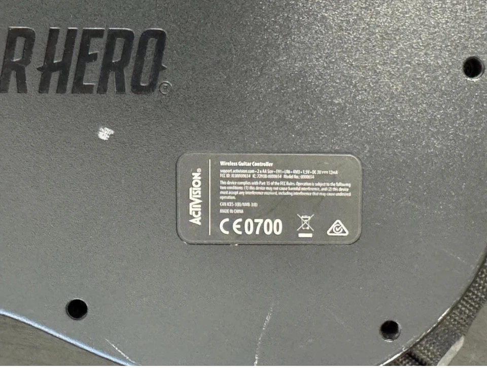 Guitar Hero Wireless Guitar with Strap PS3 PS4 PS5 Xbox Wii 0000654 No Dongle - Image 4 of 4